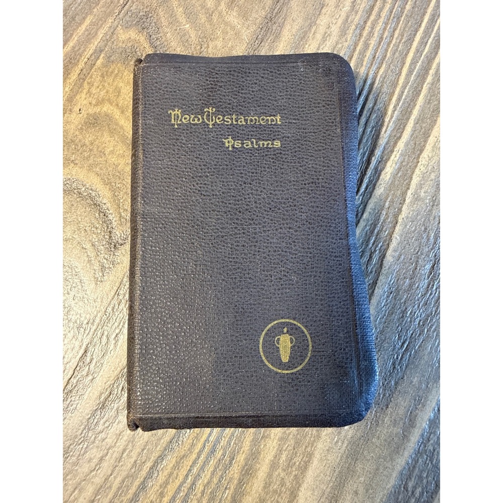 WWII 1941 New Testament Psalms Pocket Bible Pvt Harold Weeden 363rd Military FDR